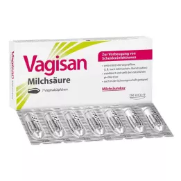 VAGISAN Vaginálne čapíky kyseliny mliečnej, 7 hodín