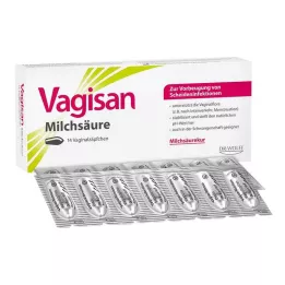 VAGISAN Vaginálne čapíky s kyselinou mliečnou, 14 ks