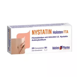NYSTATIN Holsten filmom obalené tablety, 20 ks