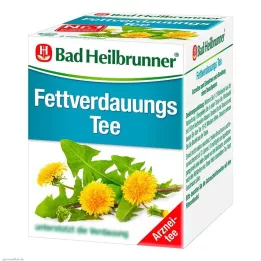 BAD HEILBRUNNER Filtračné vrecká na čaj na trávenie tuku, 8X1,8 g