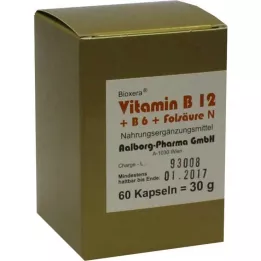 VITAMIN Kapsuly B12+B6+Komplex kyseliny listovej, 60 ks