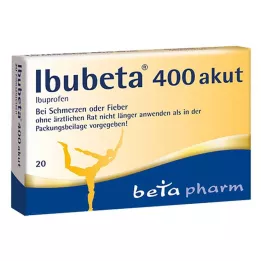 IBUBETA 400 akútnych filmom obalených tabliet, 20 ks