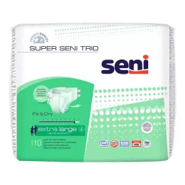 SUPER SENI Trio inkontinenčné nohavičky veľkosť 4 XL, 10 kusov