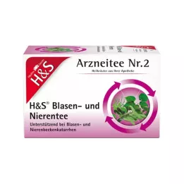 H&S Filtračné vrecká na močový mechúr a obličky, 20X2,0 g