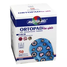 ORTOPAD pre dievčatá náplasti na stredný uzáver oka, 50 ks