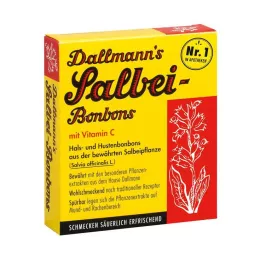 DALLMANNS Sage Bonbons with Vit.C., 20 ks