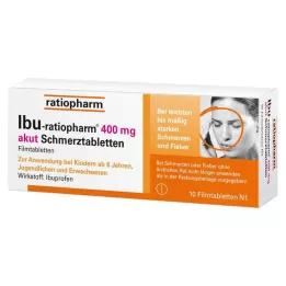 IBU-RATIOPHARM 400 mg tablety na akútnu bolesť, filmom obalené tablety, 10 ks