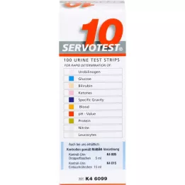 SERVO 10 testovacích prúžkov, 100 kusov