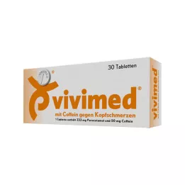 VIVIMED s kofeínom tablety proti bolesti hlavy, 30 ks