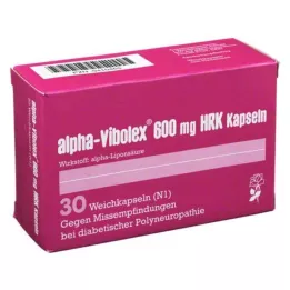 ALPHA VIBOLEX 600 mg HRK mäkké kapsuly, 30 ks