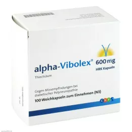 ALPHA VIBOLEX 600 mg HRK mäkké kapsuly, 100 ks