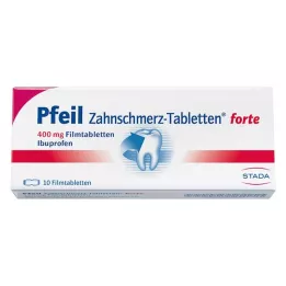 PFEIL Tablety proti bolesti zubov forte filmom obalené tablety, 10 ks