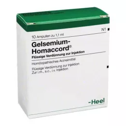 GELSEMIUM HOMACCORD Ampulky, 10 ks