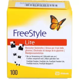 FREESTYLE Lite testovacie prúžky bez kódovania, 100 ks