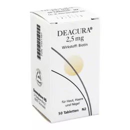 DEACURA 2,5 mg tablety, 50 hodín