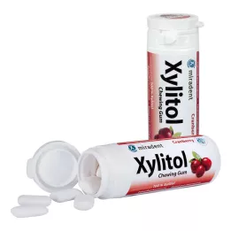 MIRADENT Xylitolová žuvačka Cranberry, 30 ks