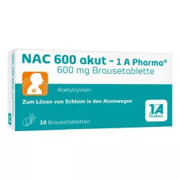 NAC 600 šumivých tabliet akut-1A Pharma, 10 ks
