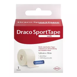 DRACO TAPEVERBAND 3,8 cm x 10 m biela, 1 kus
