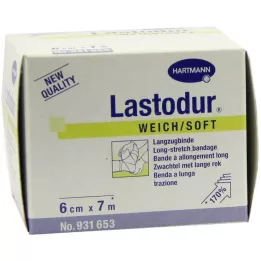LASTODUR Mäkký obväz 6 cm x 7 m, 1 kus