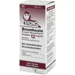 BROMHEXIN Krewel Meuselb. Kvapky 12 mg/ml, 100 ml