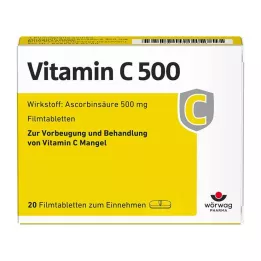 VITAMIN C 500 filmom obalené tablety, 20 ks