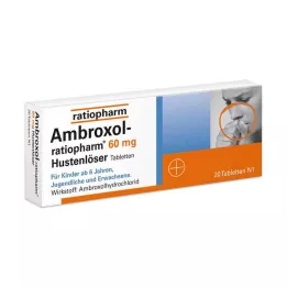 AMBROXOL-ratiopharm 60 mg tablety na vykašliavanie kašľa, 20 ks
