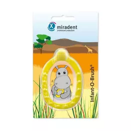 MIRADENT Detská zubná kefka na učenie.Infant-O-Brush žltá, 1 ks