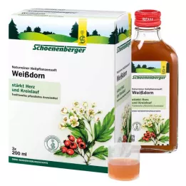 WEISSDORN SAFT Šťavy liečivých rastlín Schoenenberger, 3X200 ml