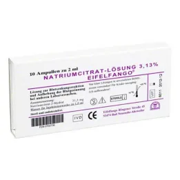 Natrum citricum 3,13% ampulky, 10X2 ml