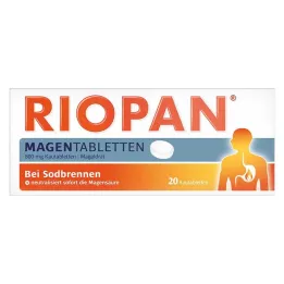 RIOPAN Žuvacie tablety Žuvacie tablety, 20 ks