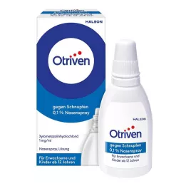 OTRIVEN 0,1 % nosový sprej pre dospelých a školákov, 10 ml