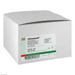 VLIWAZELL Absorpčné obklady nesterilné 10x10 cm, 100 ks