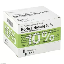 KOCHSALZLÖSUNG 10 % koncentrát infúzneho roztoku, 20 x 10 ml