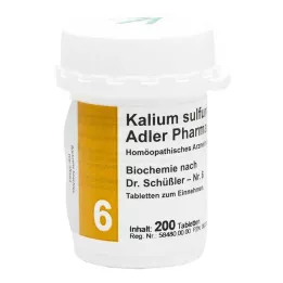 BIOCHEMIE Adler 6 tablety draselného sulfuricum d 6, 200 st