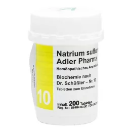 BIOCHEMIE Adler 10 Natrum sulfuricum D 6 tabliet, 200 ks