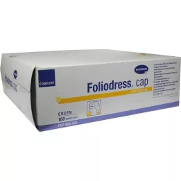 FOLIODRESS Čiapka Comfort Univerzálna zelená OP-Čiapky, 100 kusov