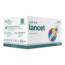 Klinion Soft jemné farebné lancety 28 G, 210 ks