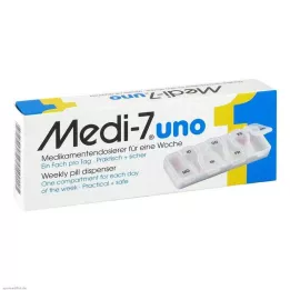 MEDI Dávkovač 7 uno liekov na 7 dní biely, 1 ks