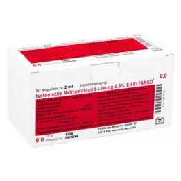ISOTONISCHE NaCl roztok 0,9 % Eifelfango Inj.-Lsg., 50X2 ml