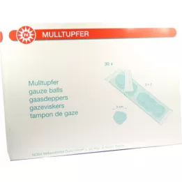 MULLTUPFER slivka veľkosť 2+3 sterilná sada, 30 ks