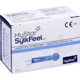 MYSTAR Lancety SylkFeel 28 G, 25 ks
