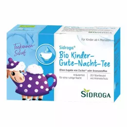 SIDROGA Bio detské filtračné vrecká na čaj na dobrú noc, 20X1,5 g