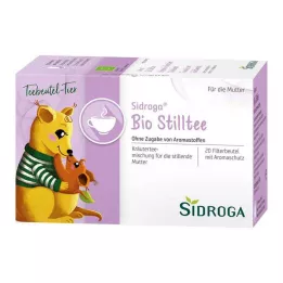 SIDROGA Organické filtračné vrecká na čaj na dojčenie, 20X1,5 g