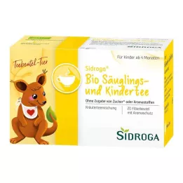 SIDROGA Organické filtračné vrecká na čaj pre dojčatá a deti, 20X1,3 g