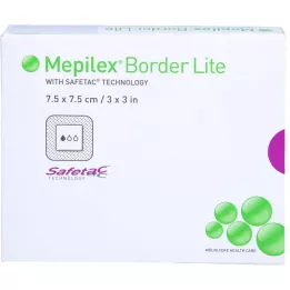 MEPILEX Border Lite penový spoj 7,5x7,5 cm sterilný, 5 ks