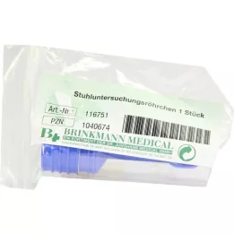 STUHLUNTERSUCHUNGSRÖHRCHEN Plast, 1 kus