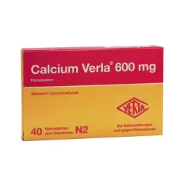 CALCIUM VERLA 600 mg filmom obalené tablety, 40 ks