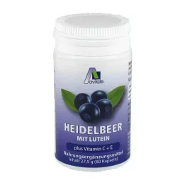 HEIDELBEER KAPSELN+ luteín + C + E, 60 ks