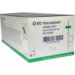 BD VACUTAINER Sada na odber krvi Safety Lok 21 G 18 cm, 50 ks