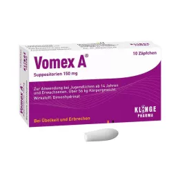 VOMEX 150 mg čapíky, 10 ks